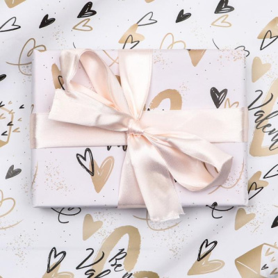 Бумага глянцевая Valentine's Day 70*100 см 1 шт