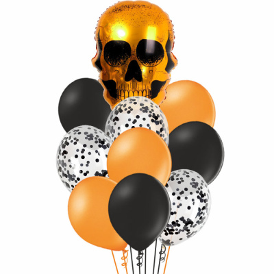 Букет Череп золото 10 шт 