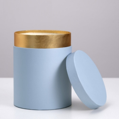 Коробка Круг голубой №2 23*19 см 1 шт