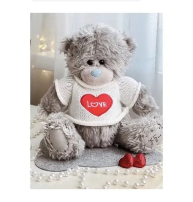 К Мягкая игрушка Мишка  в кофте Love микс 21 см 1 шт