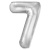 Шар Цифра 7 серебро слим 102 см (FM) Шар Цифра 7 серебро слим 102 см (FM)