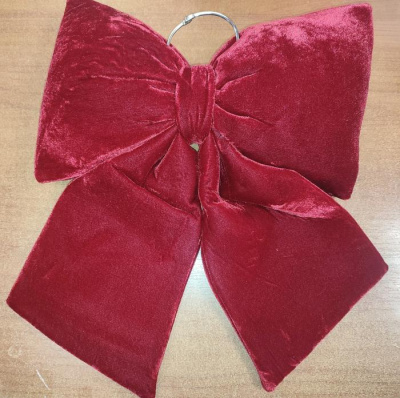 Бант велюр красный 22*26 см 1 шт Бант велюр красный 22*26 см 1 шт