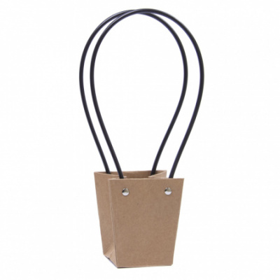 Сумочка для цветов Конус крафт 9*6,5*10 см 1 шт