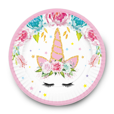Тарелка Веселуха Голова Единорога 18 см 6 шт Тарелка Веселуха Голова Единорога 18 см 6 шт