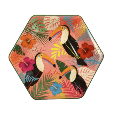 Тарелка Пати Бум Summer Time Тукан 20 см 6 шт