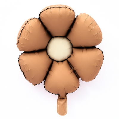 Шар фольга Фигура Ромашка шоколадный (под воздух) Шар фольга Фигура Ромашка шоколадный (под воздух)