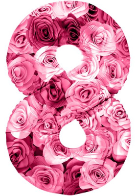 Шар Цифра 8 Симфония роз 86 см Шар Цифра 8 Симфония роз 86 см