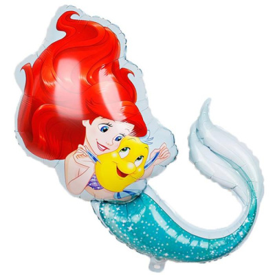 Шар фольга Фигура Русалочка Ариэль (ВЗ) Шар фольга Фигура Русалочка Ариэль (ВЗ)