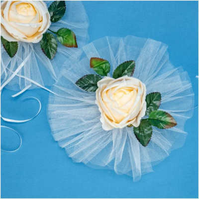 М Украшение Пионы на ручки авто микс 4 шт М Украшение Пионы на ручки авто микс 4 шт