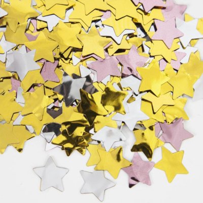 Конфетти Веселый праздник Звезда Делюкс 1,5 см 50 г Конфетти Веселый праздник Звезда Делюкс 1,5 см 50 г