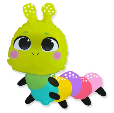Шар Фигура Мини Гусеница яркая (FM)