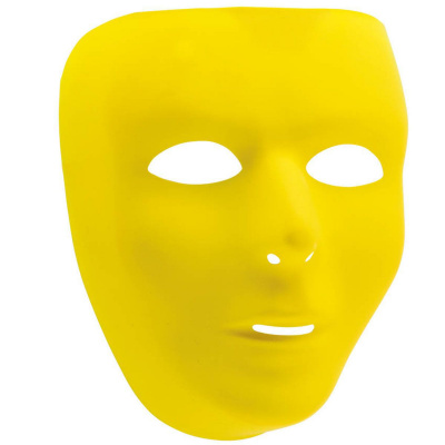 К Маска пластик желтая 1 шт К Маска пластик желтая 1 шт
