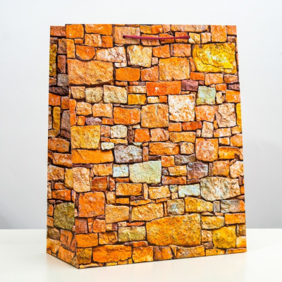 Пакет ламинат Кирпичики 32*26*12 см 1 шт