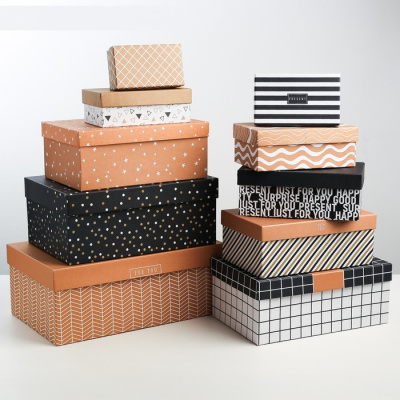 Коробка прямоуг Универсальный №8 цвет микс 26*17*10 см 1 шт