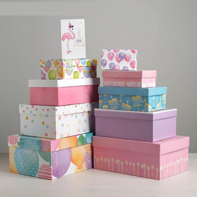 Коробка прямоуг Happy Birthday №10 32,5*20*12,5 см рис микс 1 шт Коробка прямоуг Happy Birthday №10 32,5*20*12,5 см рис микс 1 шт