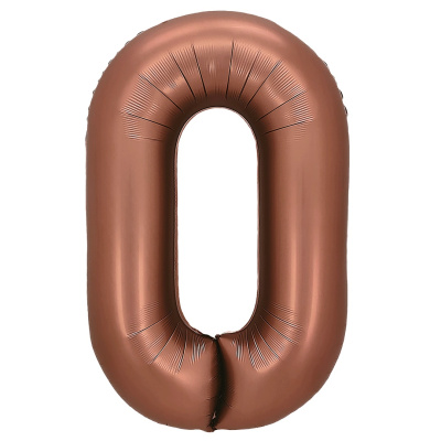 Шар Цифра 0 шоколад 81 см Шар Цифра 0 шоколад 81 см