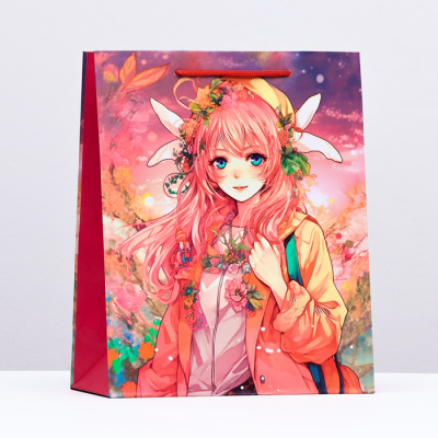 Пакет ламинат Девушка эльф 26*32*12 см 1 шт