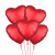 Букет из фольгированных шаров Сердце без рисунка 46 см 5 шт Букет из фольгированных шаров Сердце без рисунка 46 см 5 шт