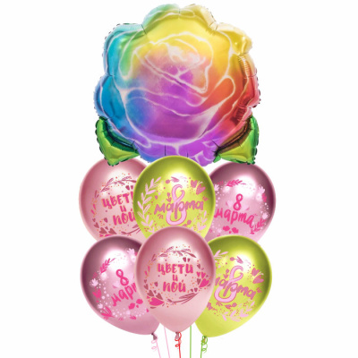 Букет 8 Марта! Весенние пожелания! Роза  7 шт  Букет 8 Марта! Весенние пожелания! Роза  7 шт